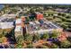 Aerial view of mixed-use development downtown featuring a beautiful brick street at 1251 Blue Daze Ln, Eustis, FL 32726