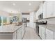 Bright kitchen features an oversized island, granite countertops and stainless steel appliances at 1252 Blue Daze Ln, Eustis, FL 32726
