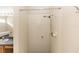 Close up of a shower with white tiling and silver shower head at 128 Brushcreek Dr, Sanford, FL 32771