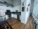 An updated kitchen featuring stainless steel appliances and ample cabinet space at 150 E Robinson St # 717, Orlando, FL 32801