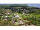 Acreage with a beautiful single-Gathering home and sparkling pool, all highlighted with red boundary lines at 15305 Shady Ln, Tavares, FL 32778