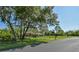 Gated home showcasing a long driveway, mature trees, and well-maintained landscaping at 15305 Shady Ln, Tavares, FL 32778
