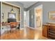 Hallway showing an office and access to a bathroom at 196 Torino Ln, Kissimmee, FL 34759