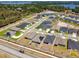 Residential neighborhood's aerial view shows new construction homes with backyard fences at 292 Spirit Landings Cir, Winter Haven, FL 33880