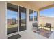 View from the patio features a sliding glass door and backyard play set at 292 Spirit Landings Cir, Winter Haven, FL 33880