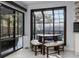 Breakfast nook with views of the screened-in pool at 302 Hermits Trl, Altamonte Springs, FL 32701