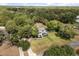 Stunning aerial view of a two-story home surrounded by lush greenery and a spacious yard at 32615 Windy Oak St, Sorrento, FL 32776