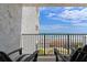 Balcony with comfortable seating offering stunning ocean and beach views, and relaxing outdoor retreat at 3747 S Atlantic Ave # 2050, Daytona Beach, FL 32118