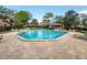Community pool with lounging chairs surrounded by mature landscaping at 396 Newton, Longwood, FL 32779