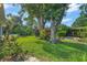 Lush backyard boasts mature trees and vibrant tropical foliage, creating a tranquil and private oasis at 4011 Teriwood Ave, Orlando, FL 32812
