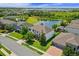 Gorgeous aerial view of home with lake access in a lush neighborhood at 408 Egret Place Dr, Winter Garden, FL 34787