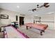 Upstairs game room featuring a pool table, shuffleboard and a ceiling fan at 408 Egret Place Dr, Winter Garden, FL 34787