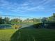 Community tennis court surrounded by lush greenery, offering a private playing experience at 408 Egret Place Dr, Winter Garden, FL 34787