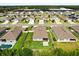 Aerial view of backyards, and neighborhood at 449 Halter Dr, Apopka, FL 32712