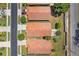 Birds eye view of homes with tile roofs and manicured lawns at 5337 Watervista Dr, Orlando, FL 32821
