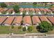 This aerial view showcases the property's location within a well-maintained community near a tranquil lake at 5337 Watervista Dr, Orlando, FL 32821