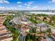 Aerial view of the shops and restaurants in the area, surrounded by beautiful landscaping and water features at 7449 Sugar Bend Dr # 7449, Orlando, FL 32819