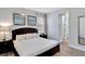 Comfortable bedroom featuring modern furniture and decor at 7519 Marker Ave, Kissimmee, FL 34747