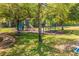 Shaded community playground area featuring multiple swings, slides and picnic area at 807 Ayden Oak Ln, Ocoee, FL 34761