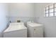Practical laundry room with essential appliances and built-in shelving at 9055 Treasure Trove Ln # 501, Kissimmee, FL 34747