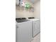 Efficient laundry room equipped with a modern washer and dryer, maximizing convenience at 1105 Grand Hammock Ct, Kissimmee, FL 34746