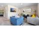 Comfortable living room featuring modern decor, stylish furniture, and ample natural light at 1105 Grand Hammock Ct, Kissimmee, FL 34746