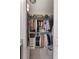 Walk-in closet offering ample storage with organized shelving and hanging space at 112 Red Maple Burl Cir, Debary, FL 32713