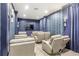 Home theater with comfy reclining chairs and cozy lighting for ultimate entertainment at 12843 Madison Pointe Cir # 106, Orlando, FL 32821