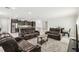 Open concept living room with kitchen and dining area at 1816 Forest Glen Dr, Fruitland Park, FL 34731