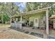 Outbuilding with ample storage space and features stepping stones with easy access to tools at 18240 Lynbrook Rd, Orlando, FL 32820