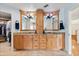 Spacious bathroom with double vanity, granite countertop and decorative mirrors with sconces at 240 Spring Forest Dr, New Smyrna Beach, FL 32168