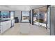 Kitchen with island and adjacent dining area overlooking backyard at 3680 Ricky Ln, St Cloud, FL 34772
