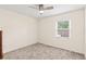 Bedroom with carpet, a ceiling fan and one window at 4021 Hargill Dr, Orlando, FL 32806