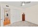 Neutral-colored bedroom with carpet floor and direct access to hallway at 4021 Hargill Dr, Orlando, FL 32806