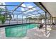 Inviting screened-in pool area with comfortable seating, perfect for relaxation and outdoor entertainment at 4021 Hargill Dr, Orlando, FL 32806