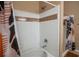 Clean and functional shower with white tile and modern fixtures at 419 Terrace Ridge Cir # 419, Davenport, FL 33896