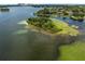 Breathtaking view of the pristine lake and lush surrounding landscape from an aerial perspective at 4509 Patricia Ann Ct, Orlando, FL 32839