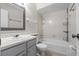 Inviting bathroom with a bathtub, shower, vanity, and fixtures for a spa-like experience at 5283 Images Cir # 308, Kissimmee, FL 34746