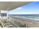 Relaxing balcony with comfortable seating and stunning ocean views at 5301 S Atlantic Ave # 51, New Smyrna Beach, FL 32169