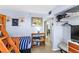 Bedroom with bunk beds and storage, plus closet for added convenience at 5301 S Atlantic Ave # 51, New Smyrna Beach, FL 32169