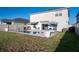 Lovely backyard featuring a sparkling pool, lounge area, and well-maintained lawn, creating a serene retreat at 555 Meadow Bend Dr, Davenport, FL 33837