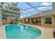 A refreshing screened-in pool with patio, offering a serene outdoor experience at 609 Westview Dr, Minneola, FL 34715
