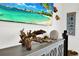 Living room featuring a buffet with coastal decorations and an ocean view TV at 7 Marden Dr, Ormond Beach, FL 32176