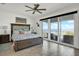 Inviting main bedroom with ocean views and private balcony to enjoy the scenery at 7 Marden Dr, Ormond Beach, FL 32176