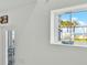 Window offers a picturesque view of palm trees and the ocean at 7 Marden Dr, Ormond Beach, FL 32176