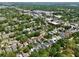 This aerial view reveals the home's convenient location with easy access to local amenities and downtown area at 833 Dartmouth St, Orlando, FL 32804