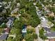 A lovely aerial view shows the proximity of the property to Dartmouth Park at 833 Dartmouth St, Orlando, FL 32804