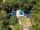 Overhead aerial view of Dartmouth Park with a fully equipped playground at 833 Dartmouth St, Orlando, FL 32804