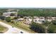 Aerial view of a suburban neighborhood featuring lush greenery and varied home styles at 857 E Flag Ln, Kissimmee, FL 34759
