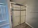 This is a close up of the clean looking bathroom shower at 8829 Courtyard Ln, Groveland, FL 34736